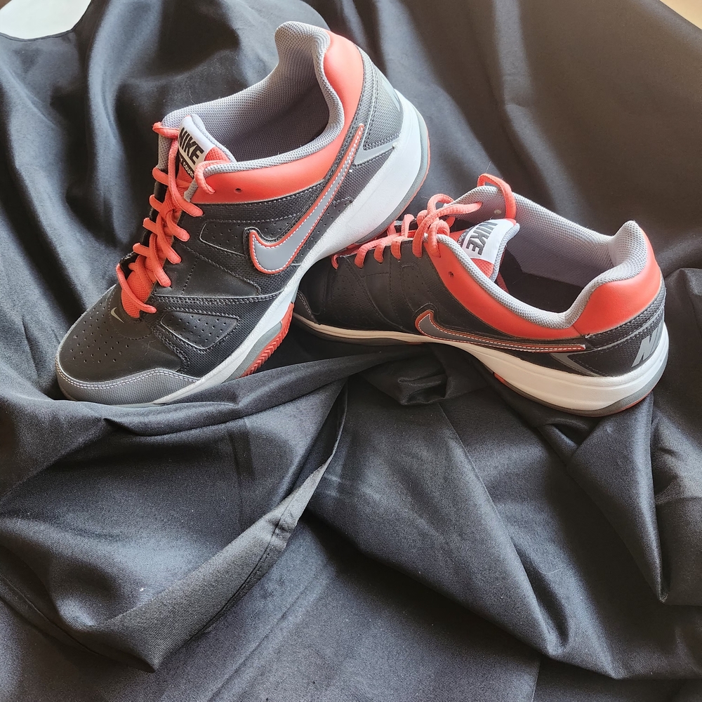 Nike Gray and Red Sneakers